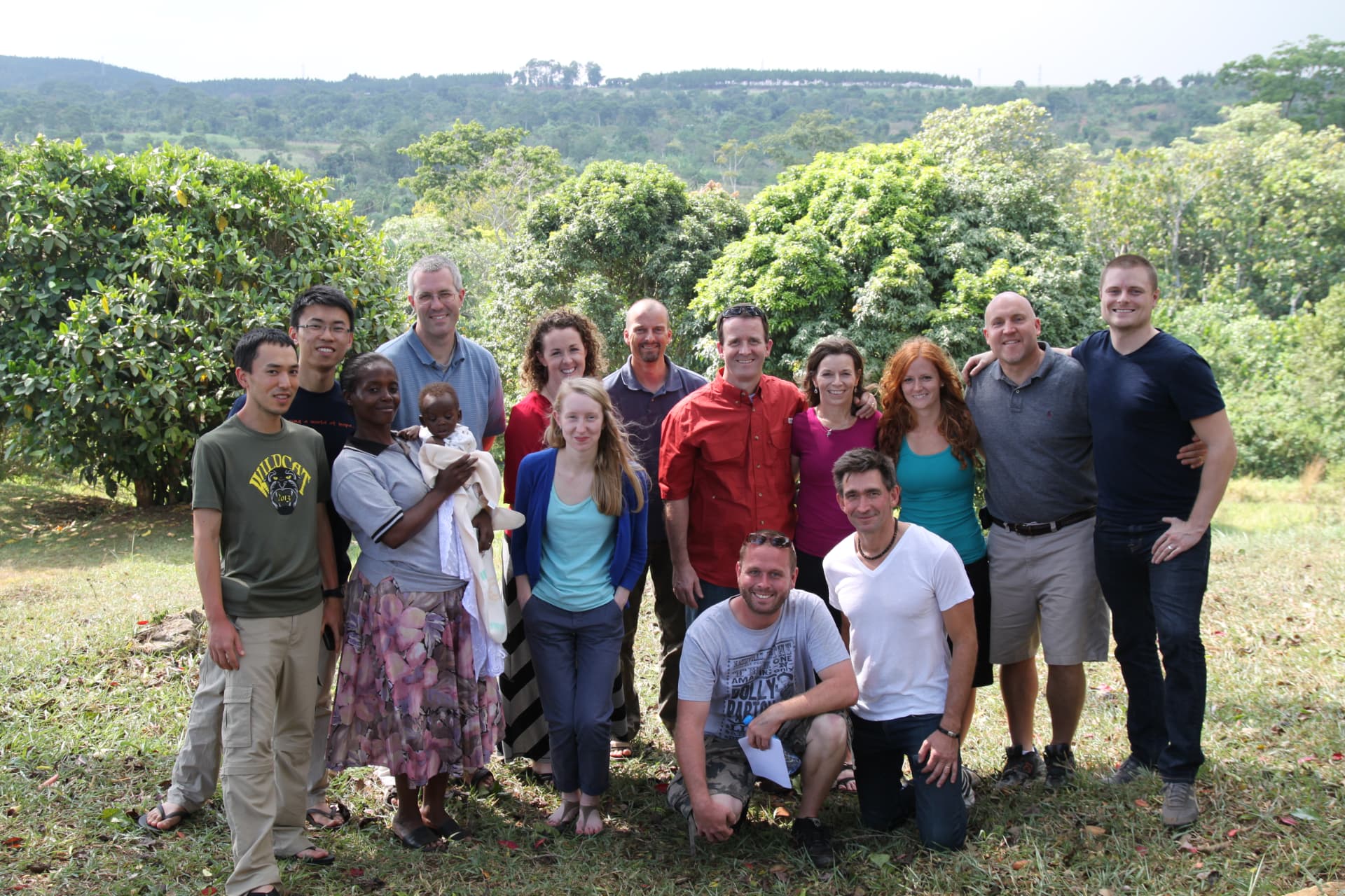 The EMI design team with the local Amazima team in Uganda