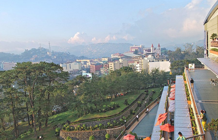 View across Baguio from SM City.