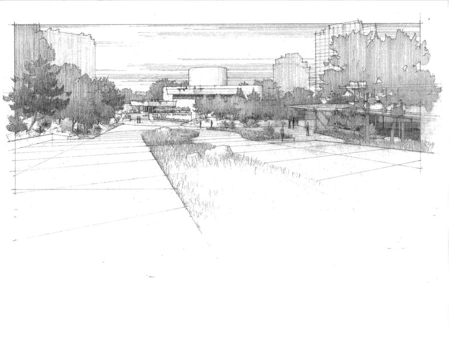 Concept rendering from the restoration master-planning study.