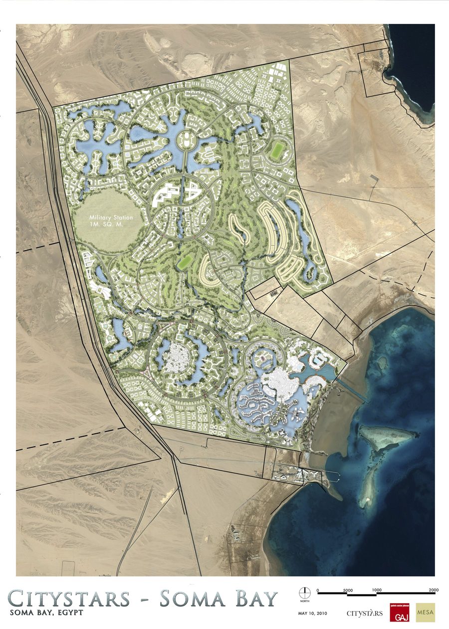 Illustrative master plan for Soma Bay on Egypt’s Red Sea coast.
