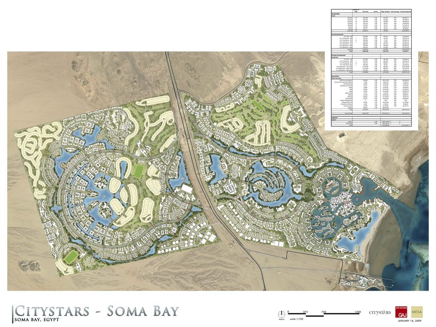 Refined illustrative plan for Soma Bay, January 2010.