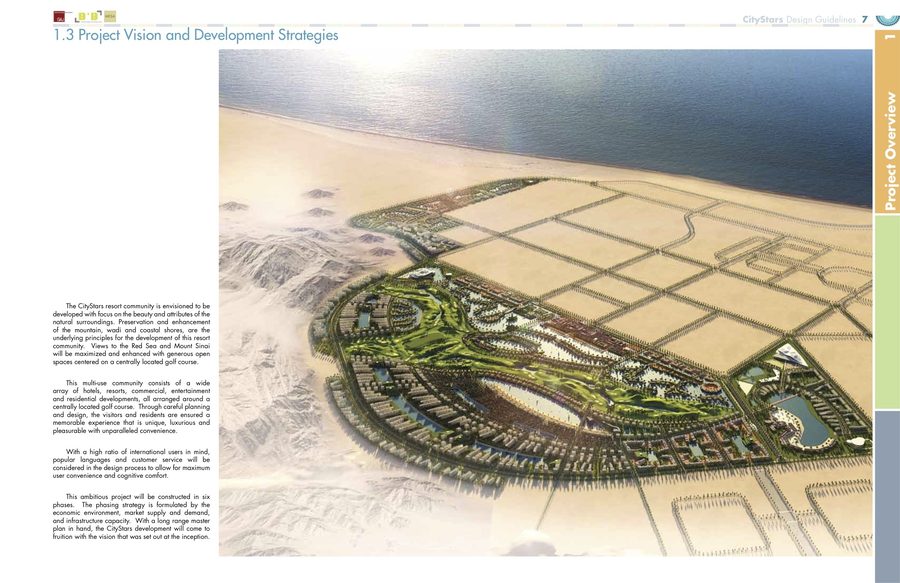 Regional vision and landscape framework for CityStars Sharm El Sheikh.