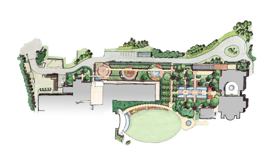 Final concept plan for the Atlanta Botanical Garden Edible Garden.